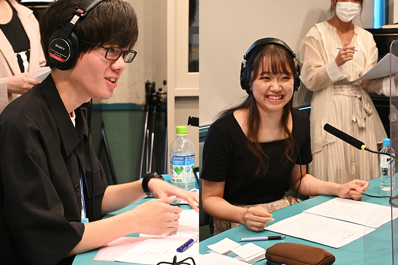 専門学校東京アナウンス学院・放送声優科とアナウンス科の学生も出演しました!