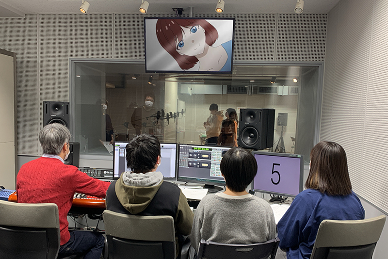 専門学校東京アナウンス学院のスタジオ・STUDIO CANARYにてアフレコ収録を実施しました。