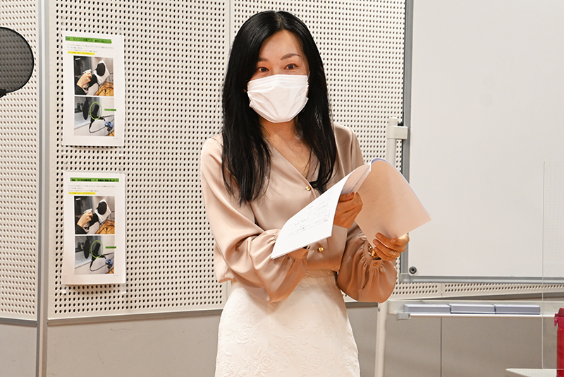 『とある科学の超電磁砲T』白井黒子役などで活躍中の声優・新井里美さんによるアフレコレッスンを行いました!