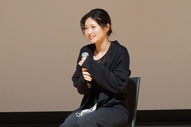 奈良市出身の古川さん。地元での上映に感無量!