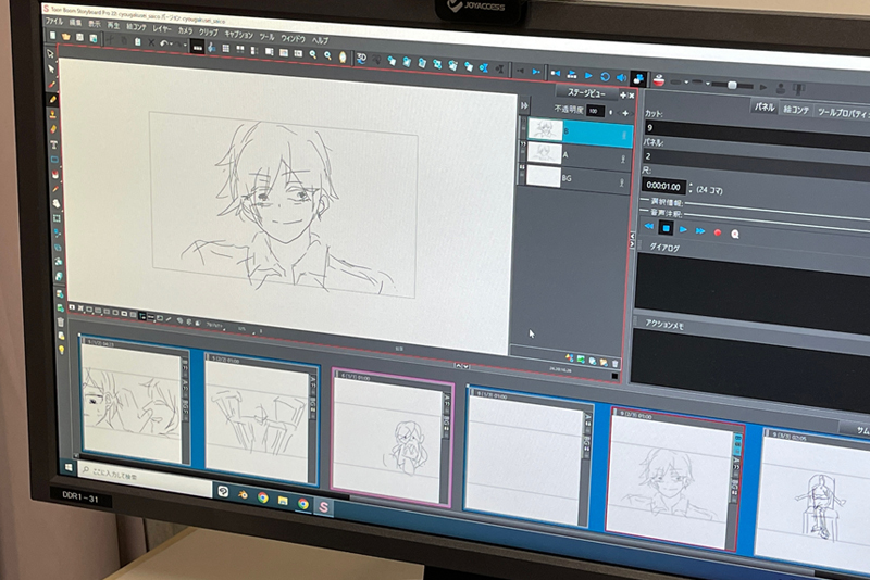 新規導入したデジタル絵コンテツール「Toon Boom Storyboard Pro」に注目!