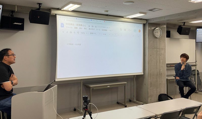 フリーランスからスタジオ所属のアニメーターへ!卒業生を迎えた「特別講座」を実施