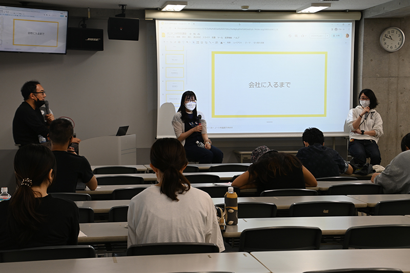 アニメの制作進行・設定制作を担う3名の卒業生を迎えた「特別講座」を実施!