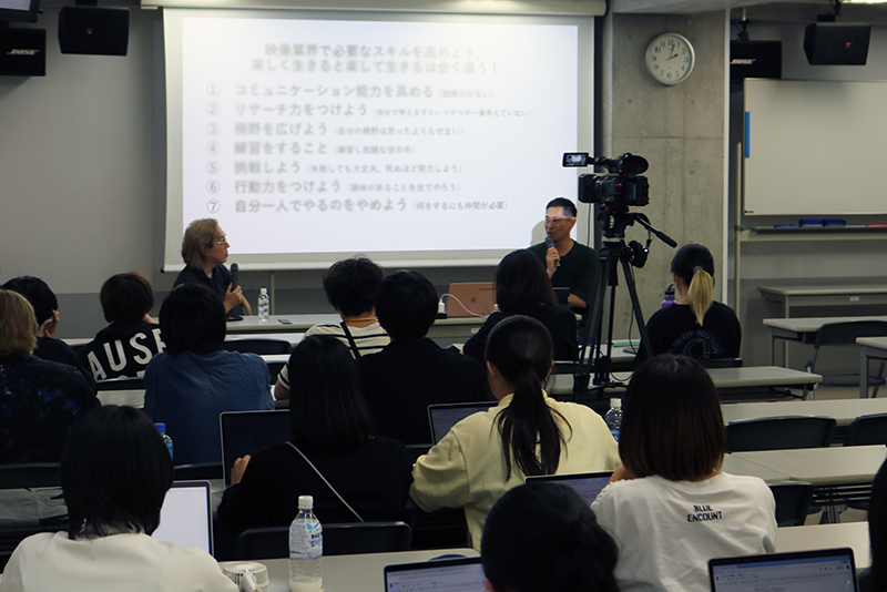 プロモーション映像科1,2年生合同の「特別講座」