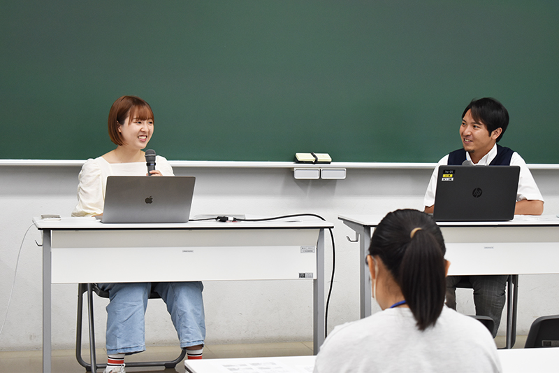 『シソンヌ長谷川×○○のキマリ』(テレビ朝日系)などのADを務める川手優衣さん(22年度卒)が来校!
