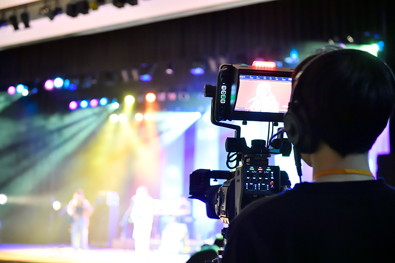 撮影は放送技術科が担当