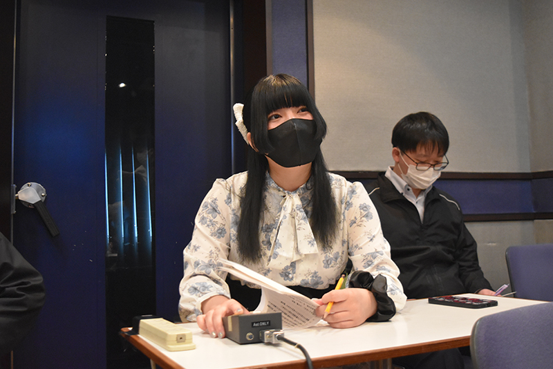 小説創作科の学生がシナリオを担当。収録時には演出のアドバイスなども行います!