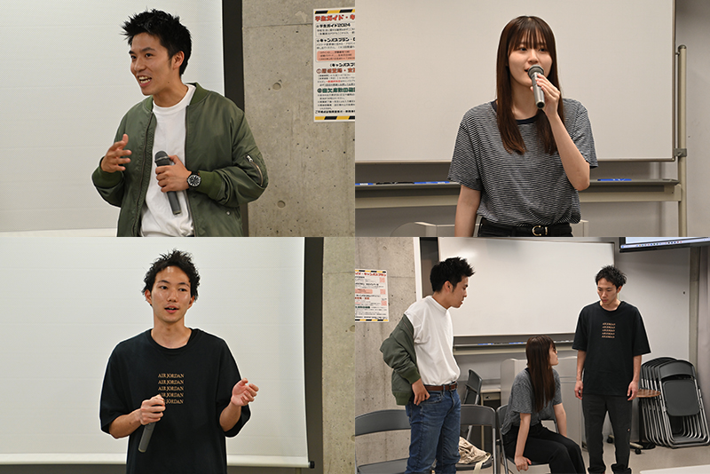 俳優さんによる演技を見せていただきました!