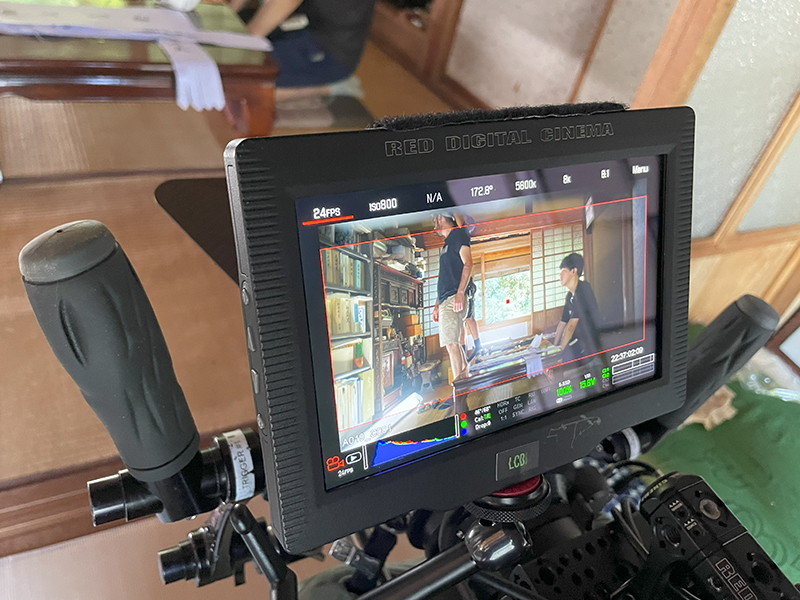 カメラのアングルチェック中