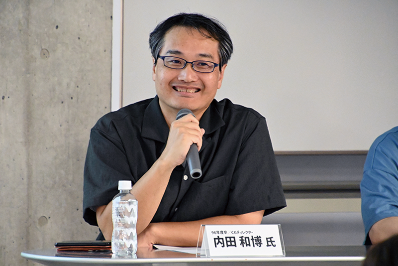 CGディレクターの内田和博さん(96年度卒)