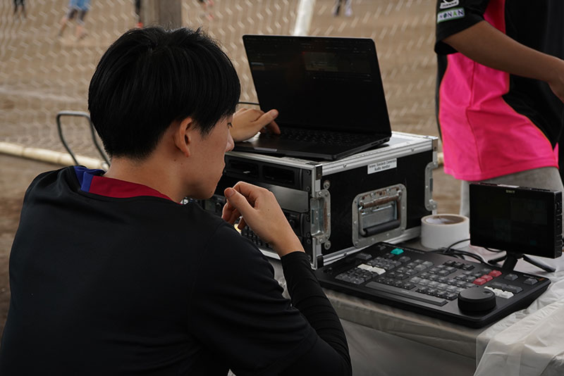 東放学園専門学校ではリプレイ機材を使用してのビデオ判定も!