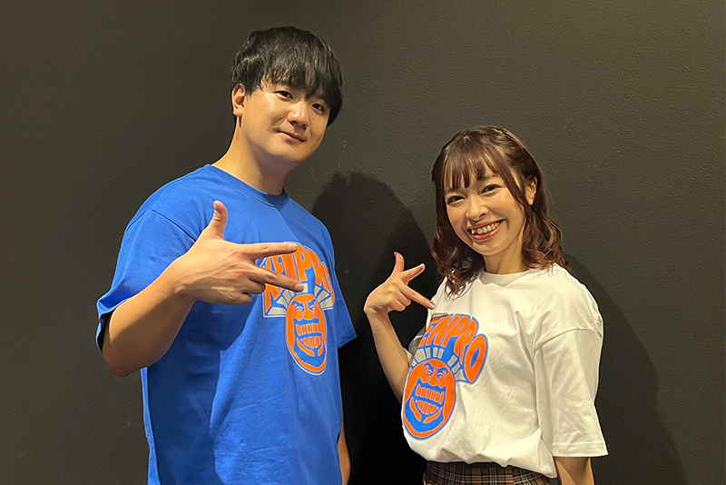 賢プロダクション所属の中村源太さんと小笠原早紀さん