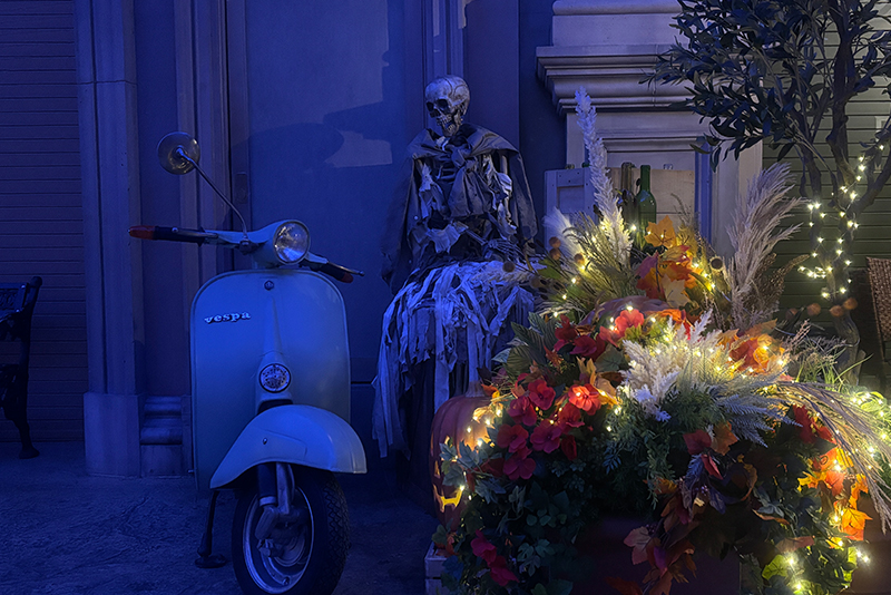 会場の装飾もハロウィン