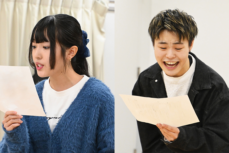 思いを込めたセリフ読みを披露!