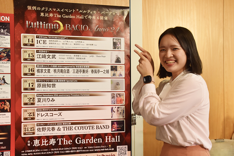 それぞれの公演を学生ひとりずつ担当しました