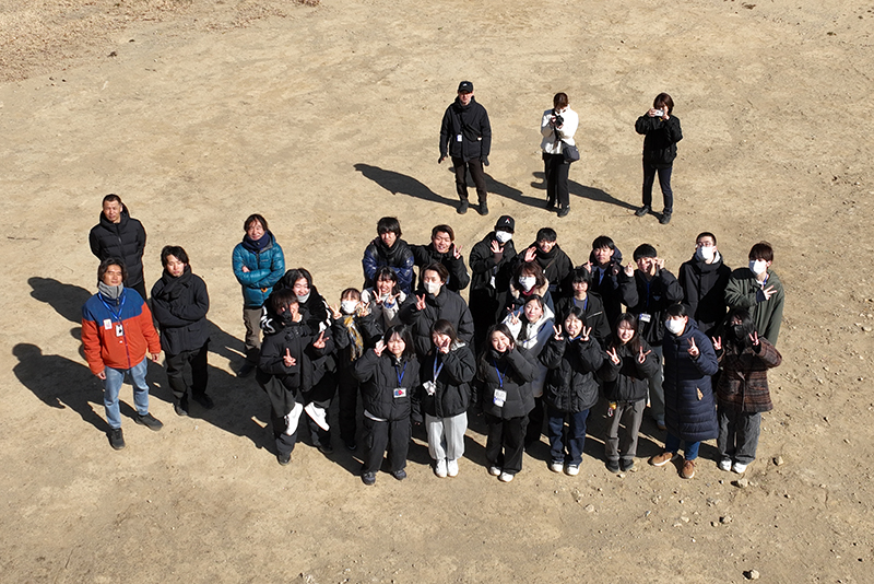 上空から記念撮影!