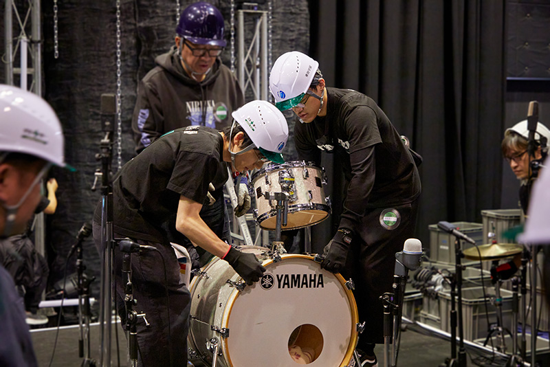 ドラムセッティング