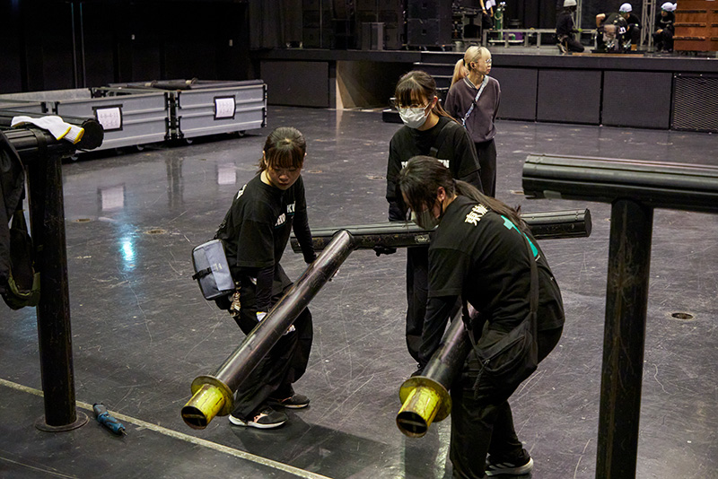 音響芸術科の学生は会場運営などをサポートしました