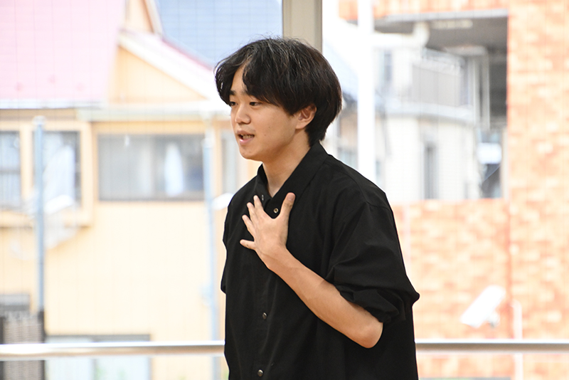 積極的に自己PRを披露!