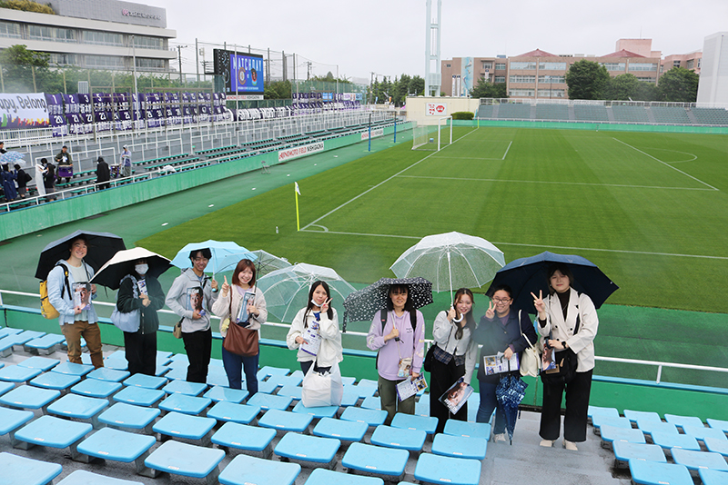 アナウンス科の1年生がクリアソン新宿の試合観戦&スタジアムDJの見学に行ってきました!