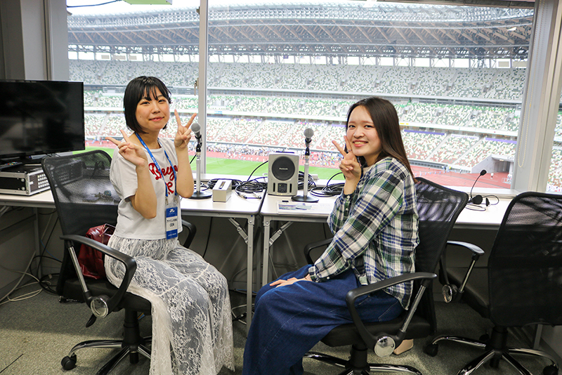 憧れの国立競技場で『JFL第12節 クリアソン新宿 vs いわてグルージャ盛岡』の場内アナウンスを担当しました!