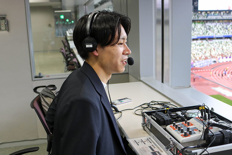 試合の実況を行いました!