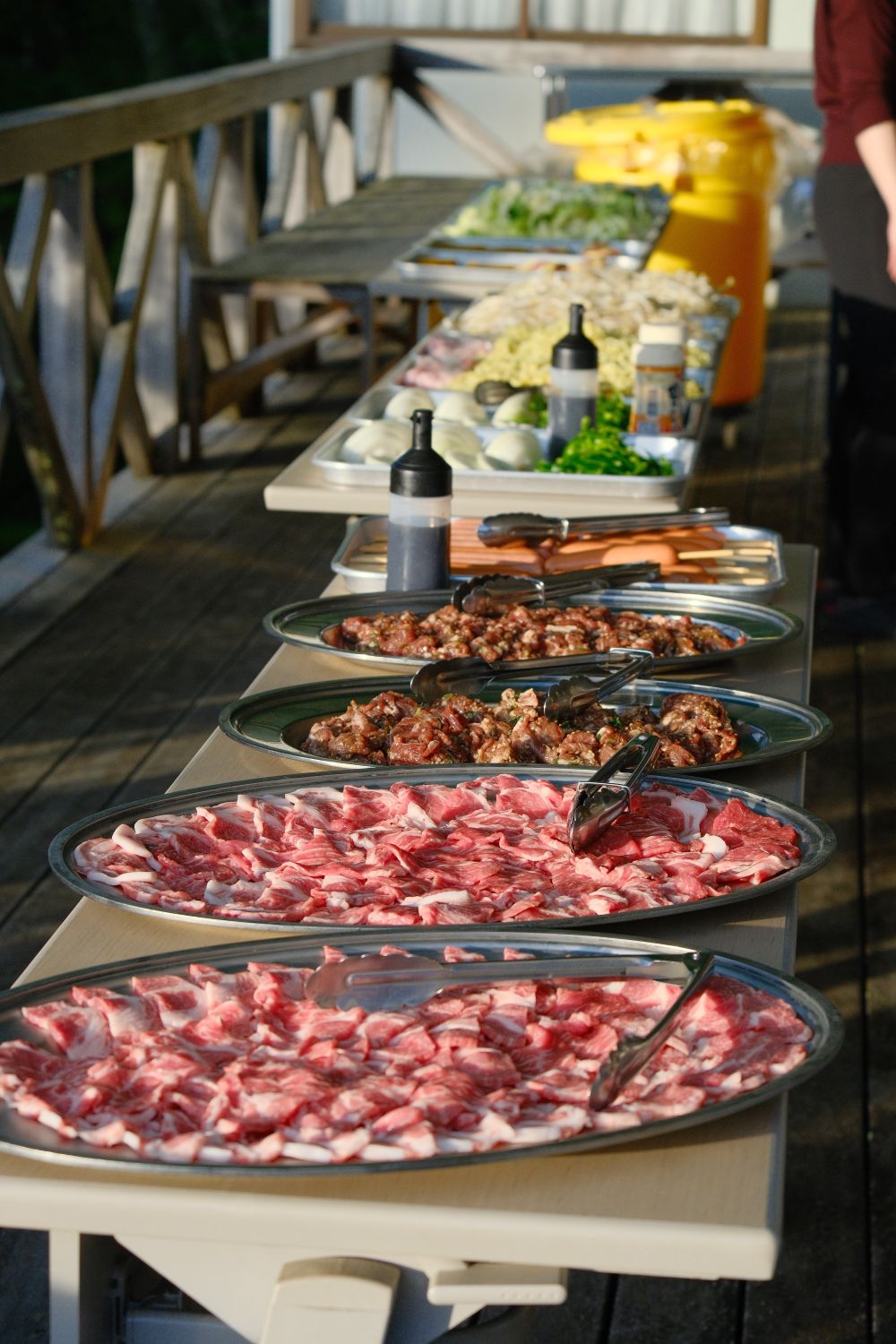 夜はバーベキュー!