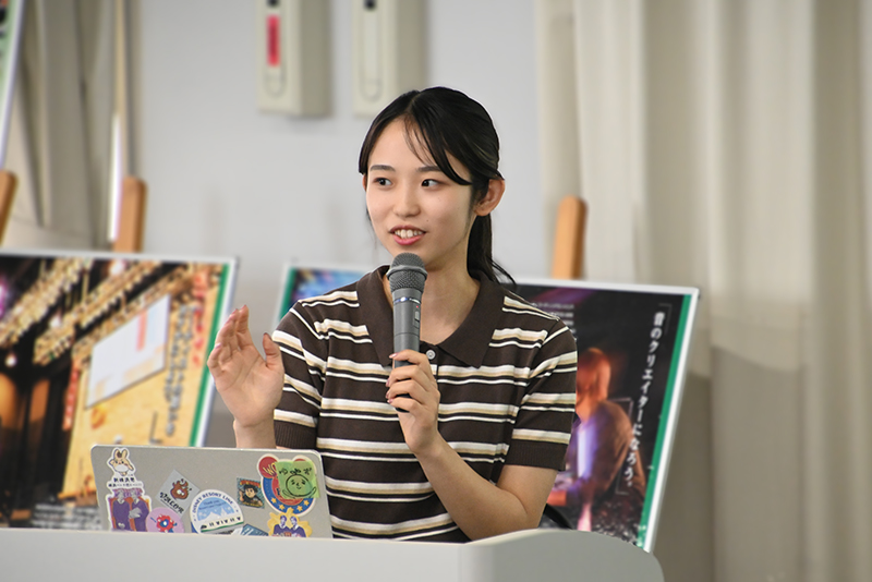 上山彩奈さん(有限会社エフェクトジャパン/23年度卒)