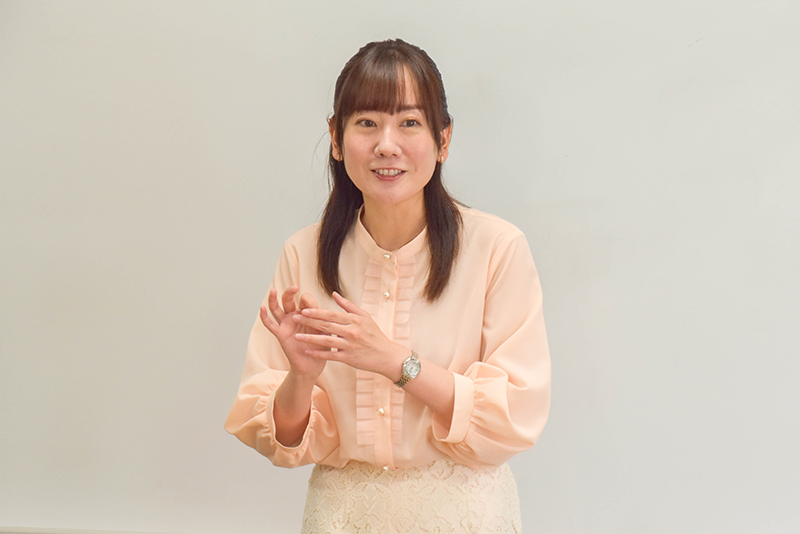 イベントMCとして活躍中の、卒業生・河原美沙都さんが来校!