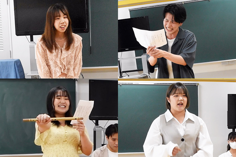 緊張のなか、それぞれ個性をアピール!審査員の先生方から細かくアドバイスをもらいました!