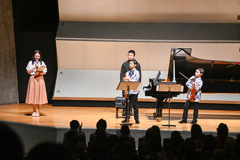 「近藤瑠伊＆蓮 兄弟ヴァイオリンコンサート『天使の音色』」でアナウンス科の学生がMCを担当しました！