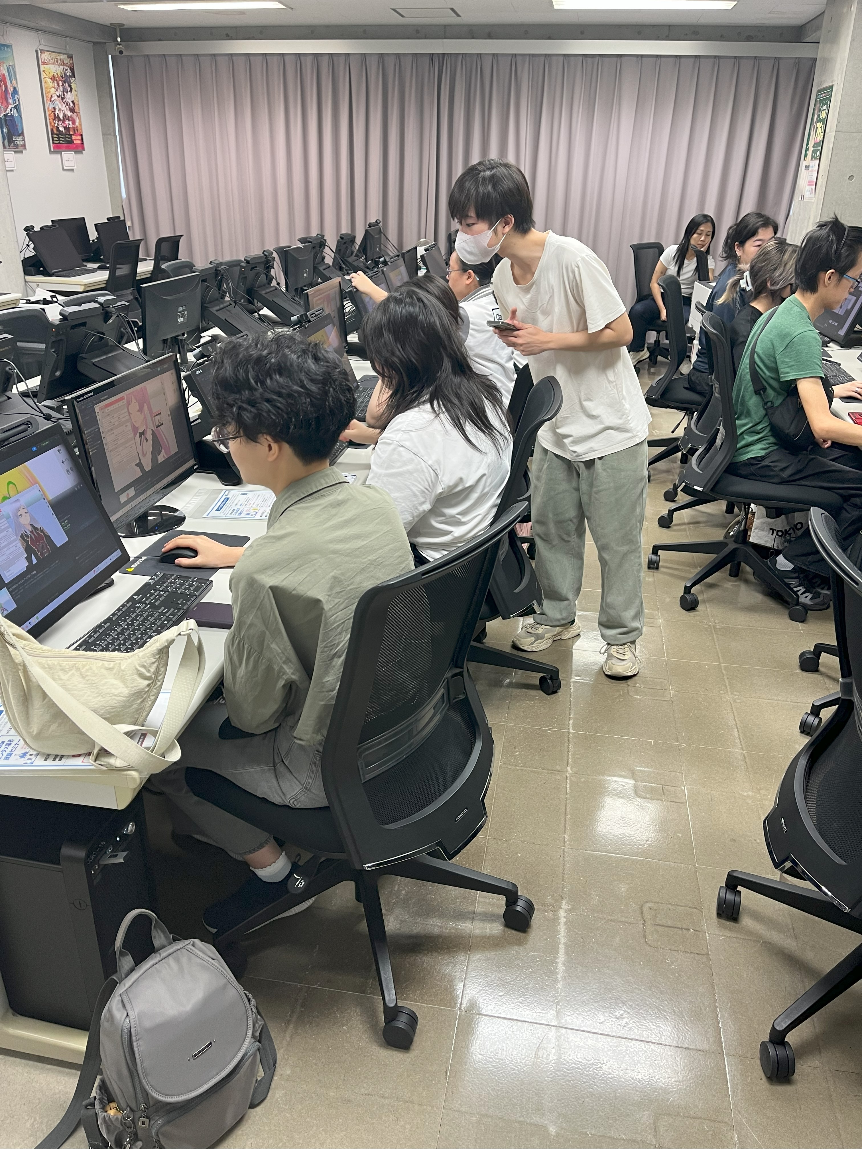 VOCALOID体験の様子①