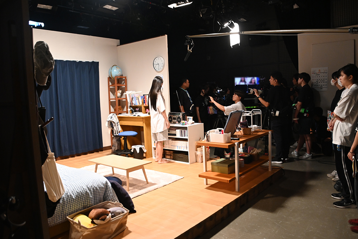 5学科合同でオリジナルドラマを制作中！スタジオ収録を実施しました