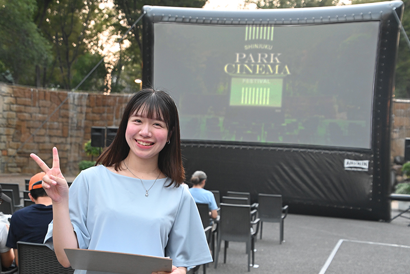 『新宿パークシネマフェスティバル』で学生作品を上映&場内アナウンスを担当!