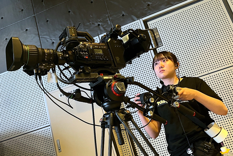 グループ校の東放学園専門学校と東放学園音響専門学校の学生たちが、当日の撮影や音響を担当してくれました!