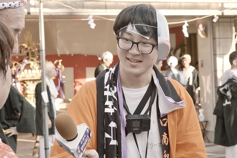 インタビューにも挑戦しました!