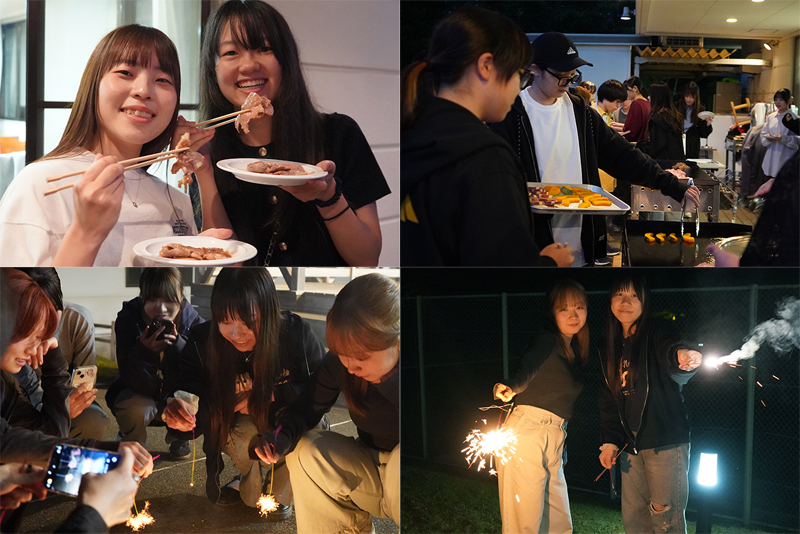 BBQや花火も楽しみました!
