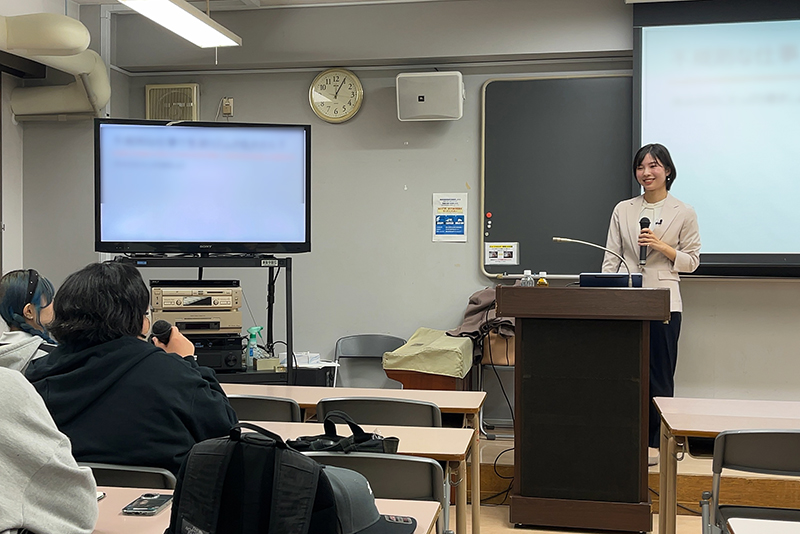 学生からの質問にも丁寧にお答えいただきました!