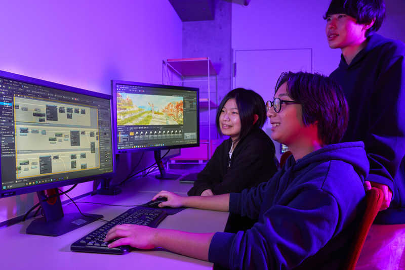 ゲームプログラマーやエンジニアを育成します