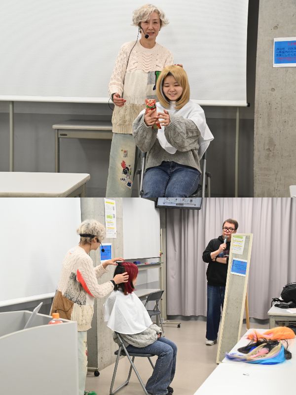 似合う色の傾向を見つける「パーソナルカラー診断」も実施しました!