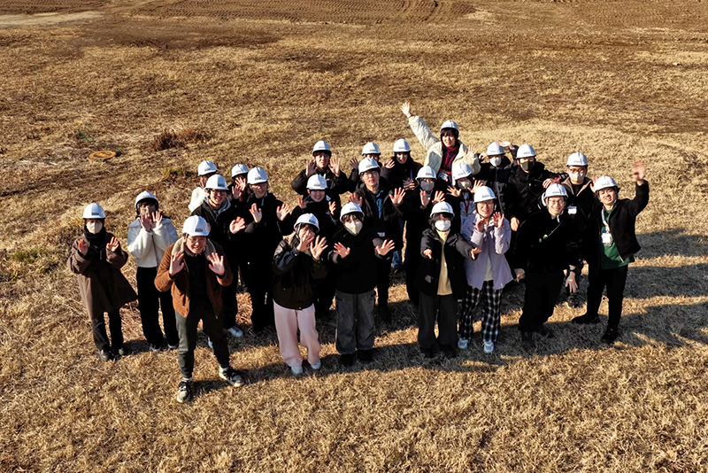 上空から記念撮影!