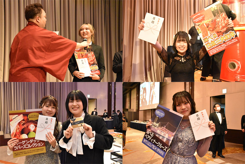 抽選会で景品をゲット！