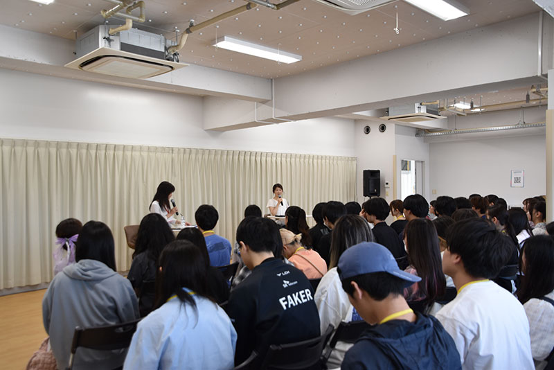 <p>学生に向けて様々なアドバイスをいただきました</p>