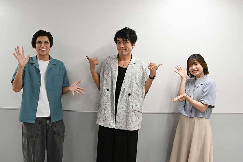 <p>MCを務めた在校生と記念撮影！</p>