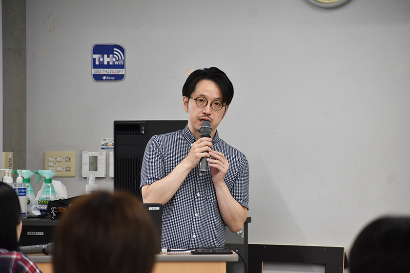 <p>（株）TBSスパークルよりディレクター・田口亮さんが来校！</p>