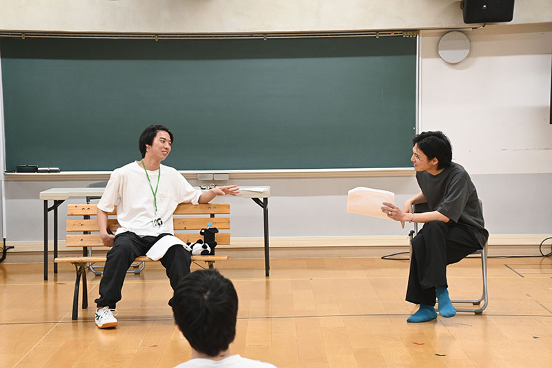 <p>宮﨑さんと一緒に演技をするという貴重な機会に恵まれた学生も・・・！</p>